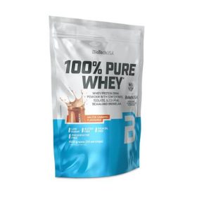  Tejsavó fehérjepor, 400g, BIOTECH USA "100% Pure Whey", sós karamell
