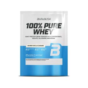   Tejsavó fehérjepor, 28g, BIOTECH USA "100% Pure Whey", bourbon vanília