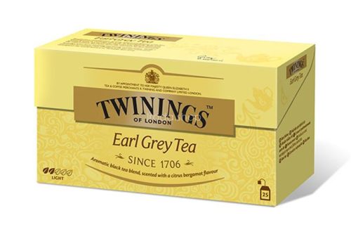 Fekete tea, 25x2 g, TWININGS "Earl grey"