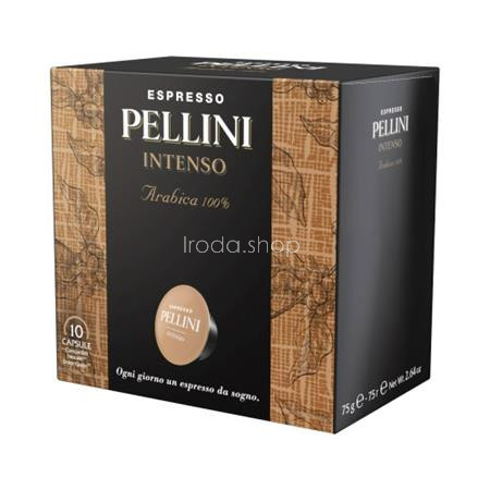 Kávékapszula, Dolce Gusto kompatibilis, 10 db, PELLINI, "Intenso"