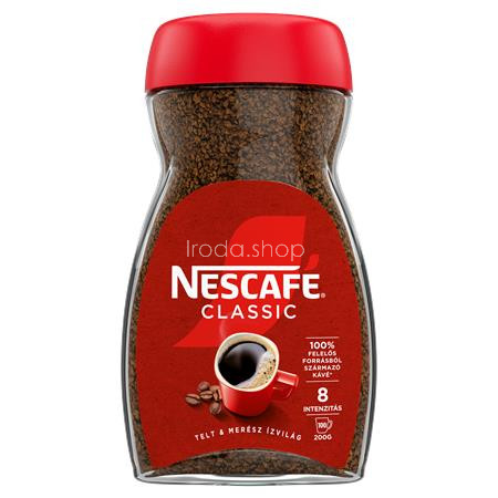 Instant kávé, 200 g, üveges, NESCAFÉ "Classic"