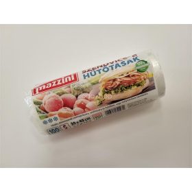  Hűtő- és uzsonnástasak, 100 db, 30x40 cm, 5 l, MAZZINI, átlátszó
