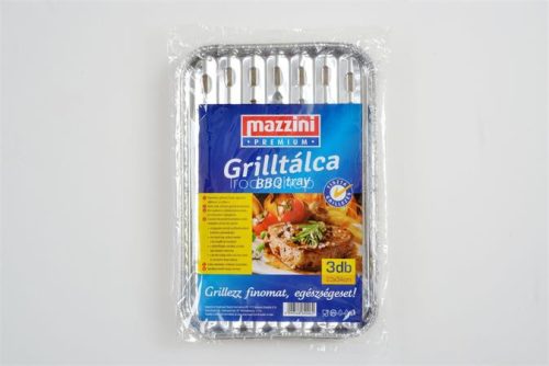 Grilltálca, 3 db, MAZZINI