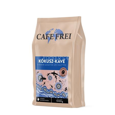 Kávé, pörkölt, szemes, 1000 g, CAFE FREI "Karib-szigetek", kókuszos