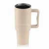 Termoszbögre, 1,2 l,  szívószállal, füllel, bézs