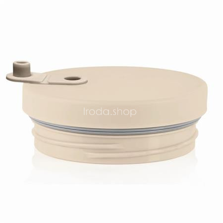 Termoszbögre, 1,2 l,  szívószállal, füllel, bézs