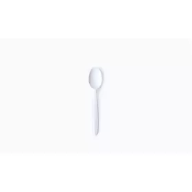   Evőkanál, műanyag, többször használatos, 18,5 cm, 50 db "Venus", fehér