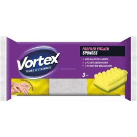 Mosogatószivacs, 2+1 db, VORTEX