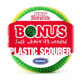 Műanyag súroló, 3 db, BONUS, vegyes színek