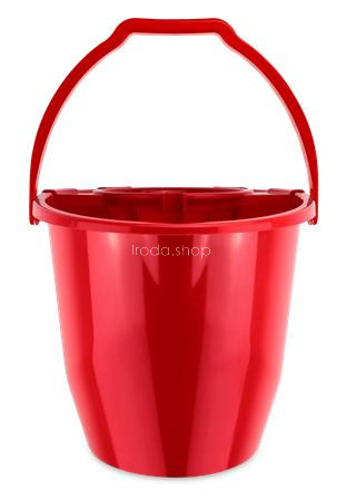 Felmosóvödör, csavarókosárral, 11 l, BONUS, piros