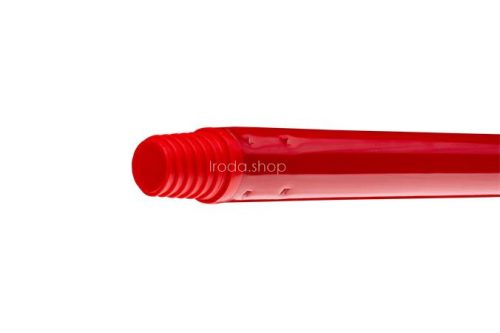 Nyél, menetes, alukróm, 140 cm, BONUS "Heavy Duty", piros