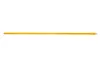 Nyél, menetes, alukróm, 140 cm, BONUS "Heavy Duty", sárga