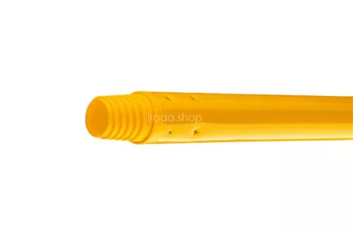 Nyél, menetes, alukróm, 140 cm, BONUS "Heavy Duty", sárga