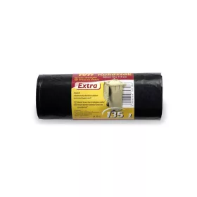   Szemeteszsák, extra erős, 135 l, 10 db, 70x110 cm, 27 µ, TUTI "Extra", fekete