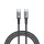 USB kábel, USB-C - USB-C, 1,2 m, 60W, VERBATIM, fekete
