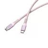 USB kábel, USB-C - USB-C, 1,2 m, 100W, mágneses, VERBATIM, rózsaszín
