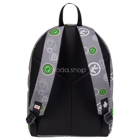 Hátizsák, LEGO "Ninjago Elemental Master of Energy", szürke-mintás