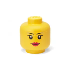 Tárolódoboz, fej, nagy, LEGO, Girl