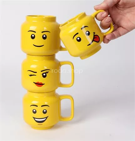 Bögre, kerámia, 255 ml, LEGO, Silly