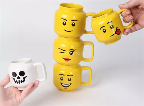 Bögre, kerámia, 255 ml, LEGO, Silly