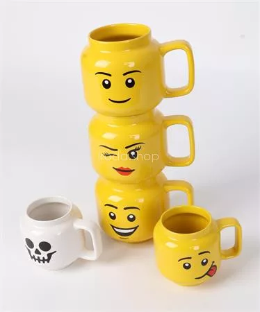 Bögre, kerámia, 255 ml, LEGO, Silly
