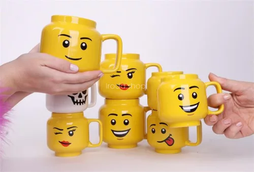 Bögre, kerámia, 255 ml, LEGO, Silly