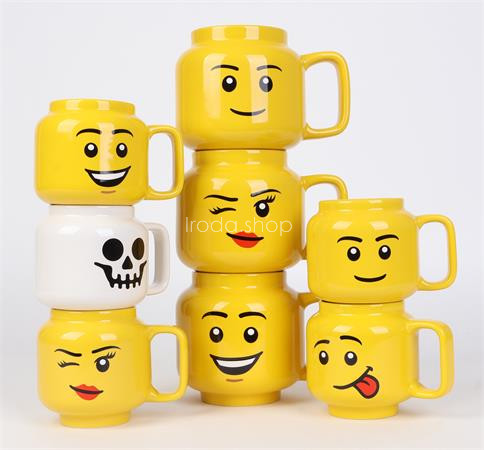 Bögre, kerámia, 255 ml, LEGO, Winky