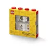 Gyűjtődoboz, minifiguráknak, 8 rekesz, LEGO, piros