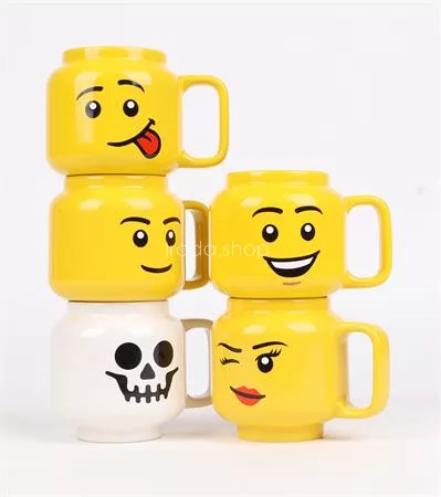 Bögre, kerámia, 530 ml, LEGO, Winky