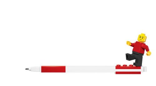 Zseléstoll, 0,7 mm, kupakos, mini figurával, LEGO, piros