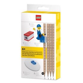   Grafitceruza szett, HB, hegyezővel, radírral, mini figurával, LEGO
