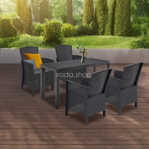 Hellma 4+1 kerti bútor garnitúra szett