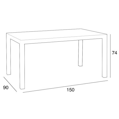 Hellda 4+1 kerti bútor garnitúra szett