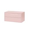 Boxie 2 fiókos fali szekrény 40x80x37 cm pink