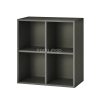 Boxie nyitott fali szekrény 80x80x37 cm antracit