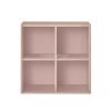 Boxie nyitott fali szekrény 80x80x37 cm pink
