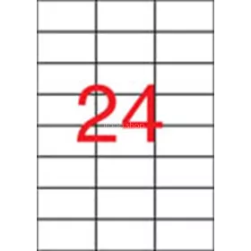   Etikett, 70x37 mm, poliészter, APLI, átlátszó, 240 etikett/csomag