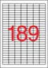Etikett, univerzális, 25,4x10 mm, kerekített sarkú, APLI, 3780 etikett/csomag