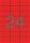 Etikett, 70x37 mm, színes, APLI, piros, 2400 etikett/csomag