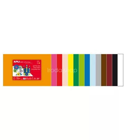 Moosgumi, 400x600 mm, APLI Kids "Eva Sheets", sárga