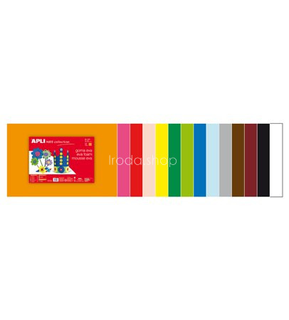 Moosgumi, 400x600 mm, APLI Kids "Eva Sheets", fekete