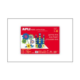   Moosgumi, 400x600 mm, APLI Kids "Eva Sheets", fehér