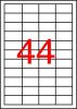 Etikett, univerzális, 48,5x25,4 mm, APLI, 440 etikett/csomag