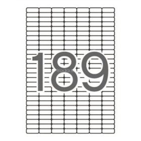   Etikett, univerzális, kerekített sarkú, 25,4x10 mm, APLI, 1890 etikett/csomag