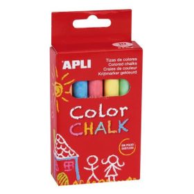 Táblakréta, kerek, 10 darabos, APLI, vegyes színek