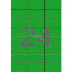 Etikett, 70x37 mm, színes, APLI, zöld, 480 etikett/csomag