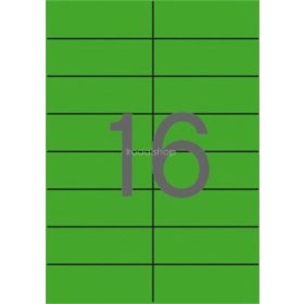 Etikett, 105x37 mm, színes, APLI, zöld, 320 etikett/csomag