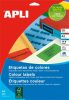 Etikett, 105x37 mm, színes, APLI, zöld, 320 etikett/csomag