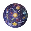 Puzzle, kör alakú, 48 darabos, APLI Kids "Circular Puzzle", csillagrendszer