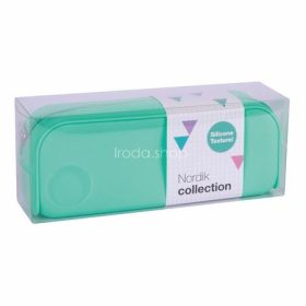   Tolltartó, cipzáras, szilikon, APLI "Nordik", türkiz zöld